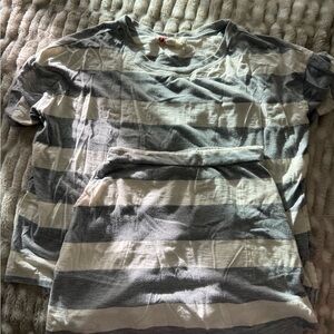 Free People Beach Tshirt & Skirt Set